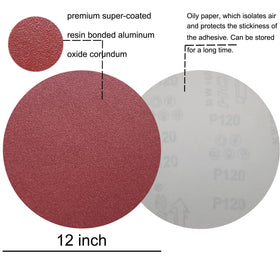 Sackorange 120-grit disc improves prep for paint or varnish on woodworking projects.