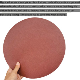Sackorange 180-grit disc delivers finer finish on furniture or automotive prep tasks.