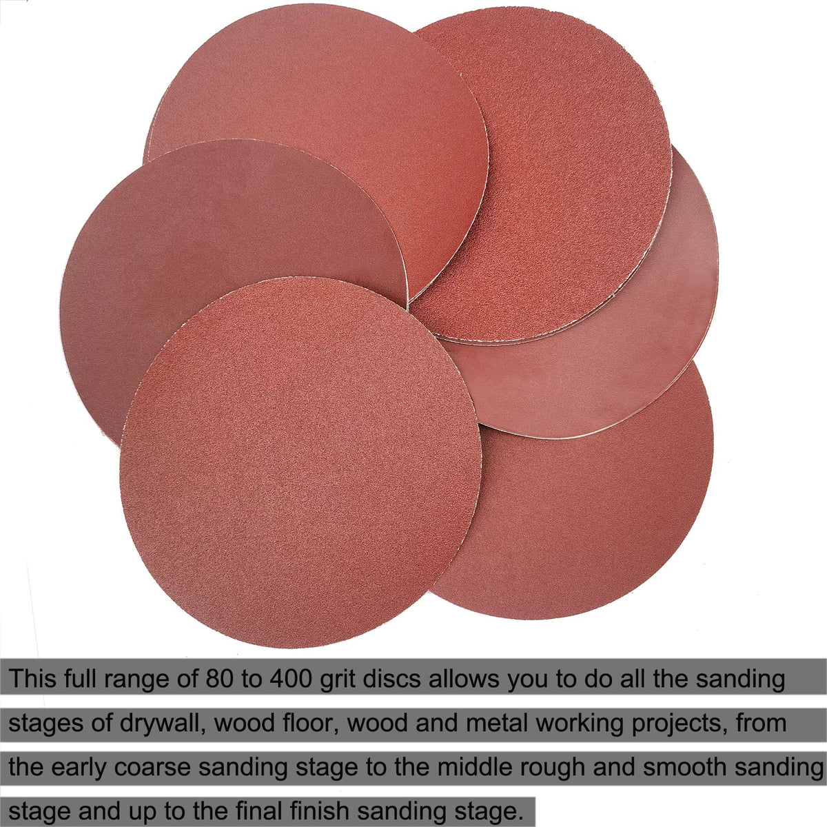 Sackorange 400-grit disc for ultra-fine finishing on varnished woods and plastics.