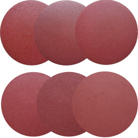Sackorange sanding disc 80-grit for fast material removal on wood and metal surfaces.