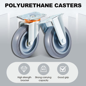Sacubee Non-Marking Caster Wheels protect floors during moves.