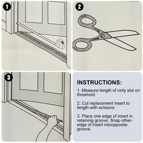 Two-pack Sacubee 36-inch replacement inserts ready for standard doors