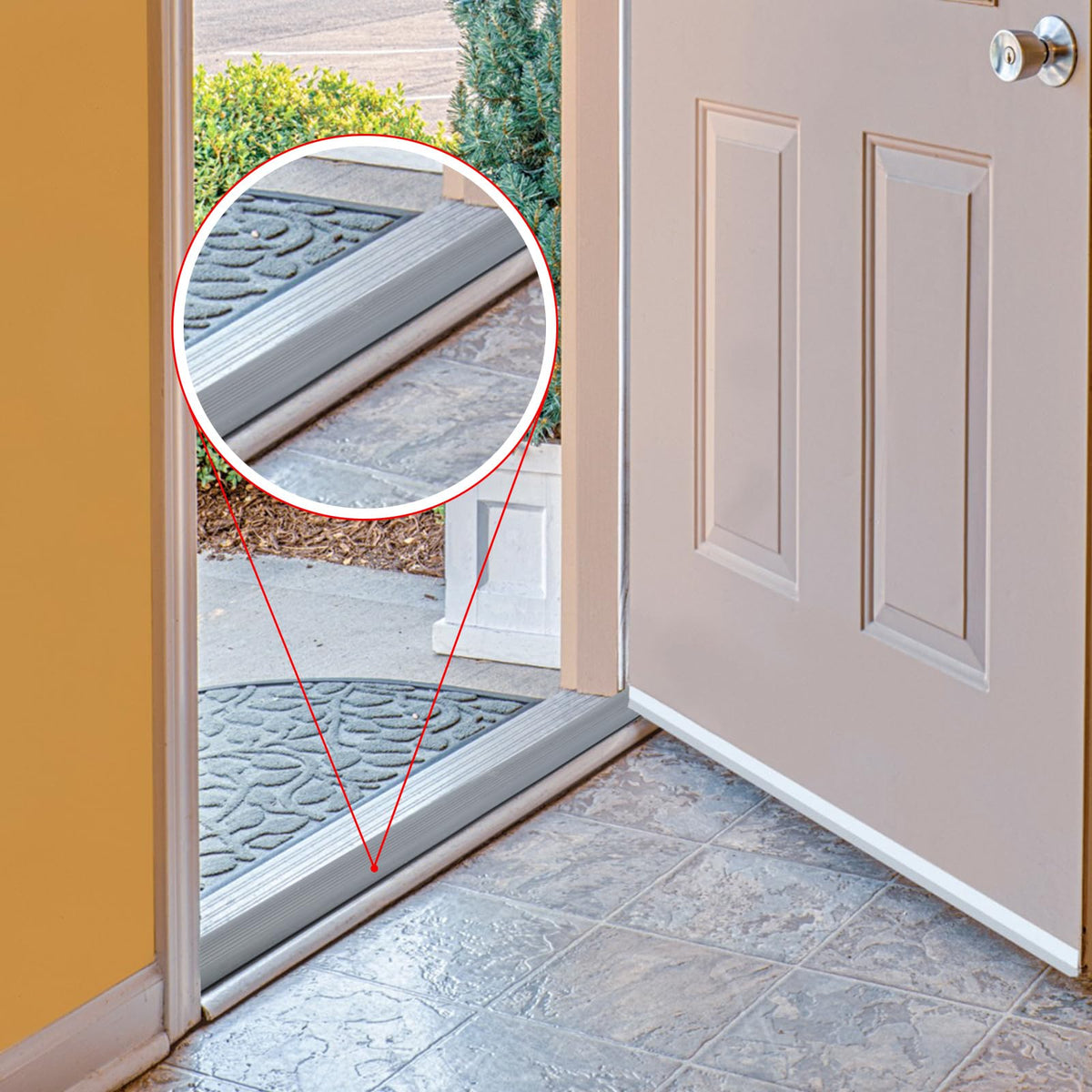 Durable vinyl threshold seal from Sacubee resists cracking in extreme temperatures