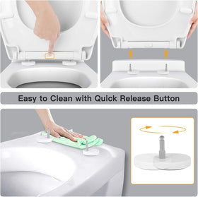 SADALAK top-fix installation enables quick setup without reaching under the toilet