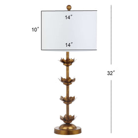 SAFAVIEH Lani antique gold leaf finish adds sculptural texture to rooms
