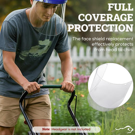 ANSI Z87.1 compliant shield for reliable PPE in tough environments.