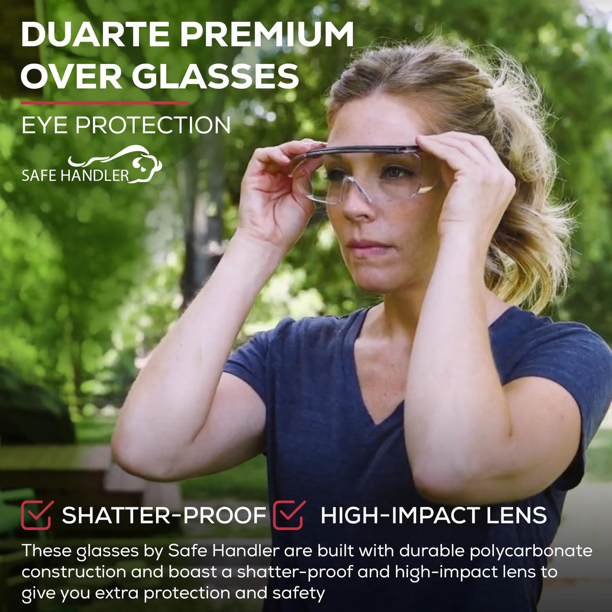 Safe Handler Duarte side shields extend peripheral eye protection