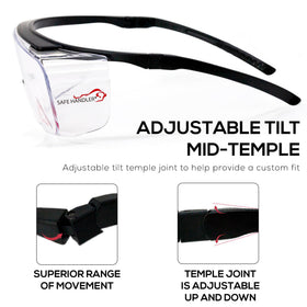 Safe Handler Duarte wraparound design provides wide field of view