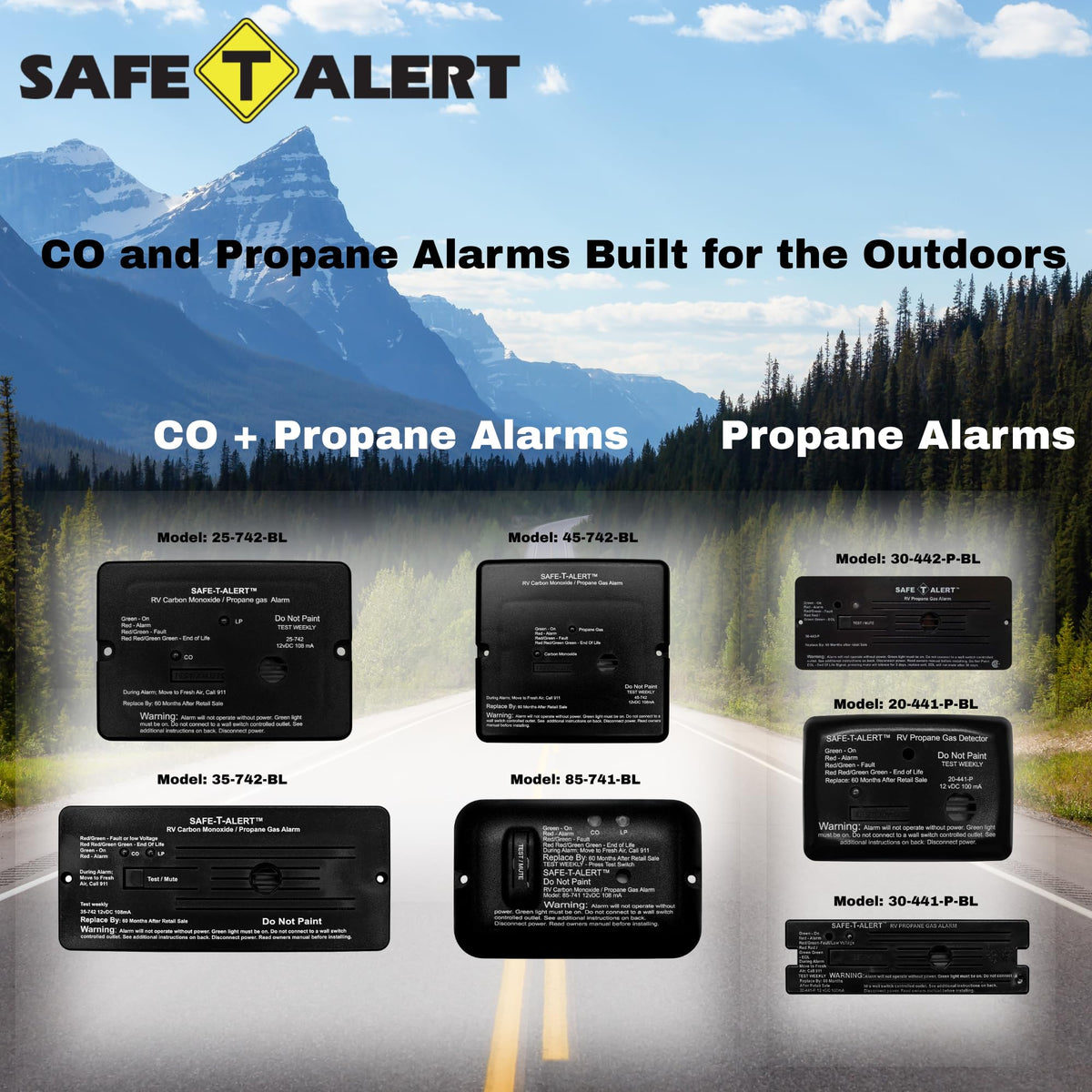 Safe T Alert 20-series operates in extreme temperatures for durable RV safety.