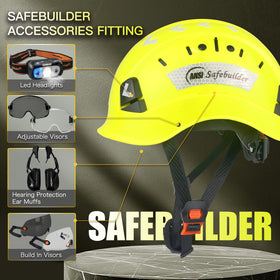 SAFEBUILDER ABS material helmet provides reliable protection in tough workplaces