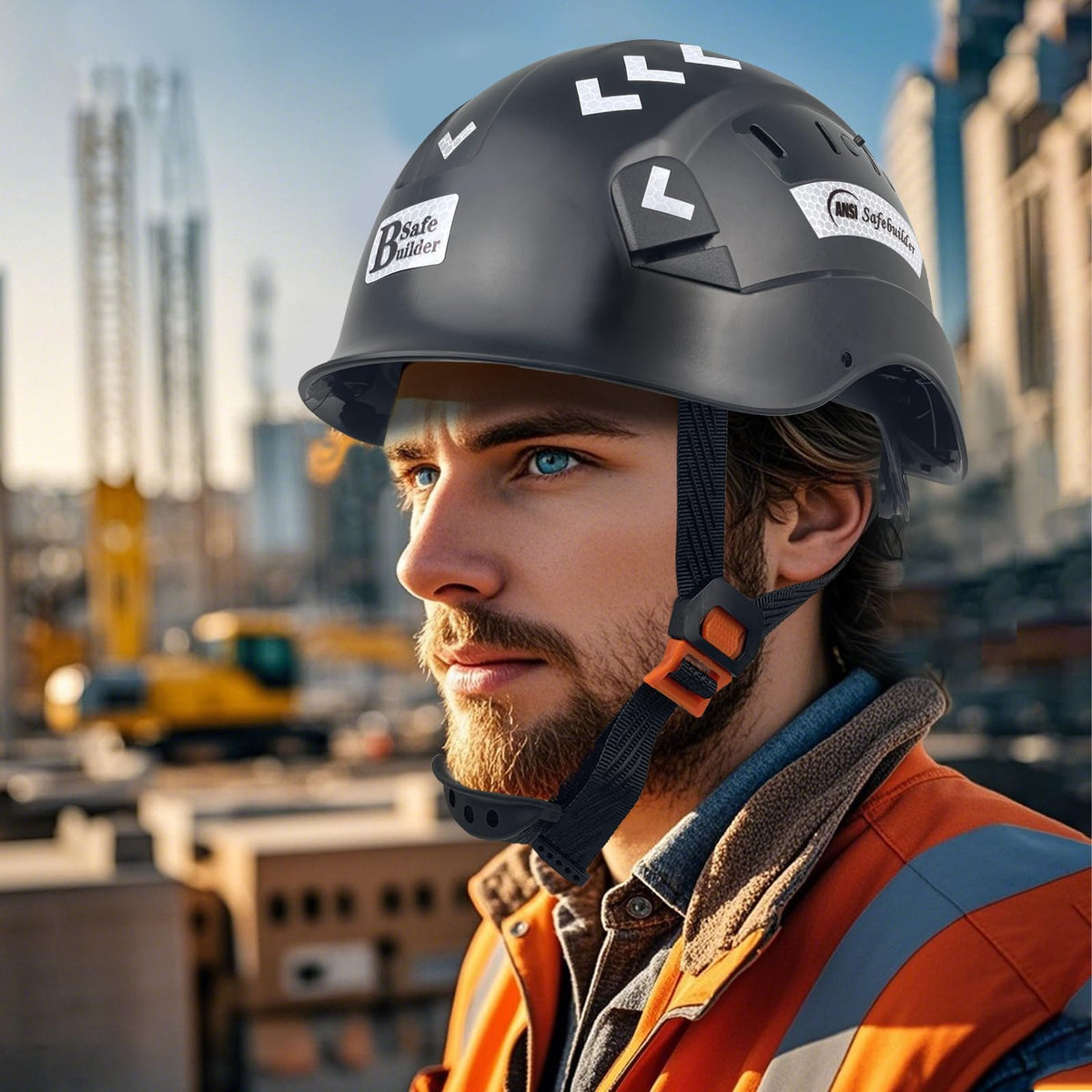 SAFEBUILDER ANSI Z89.1 Type 1 Class C and CE EN397 certified helmet