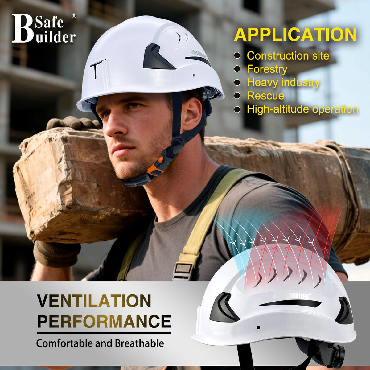 SAFEBUILDER G2C compact-fit shell fits a wide range of heads.