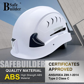 SAFEBUILDER G2C removable chin strap allows adjustable support.
