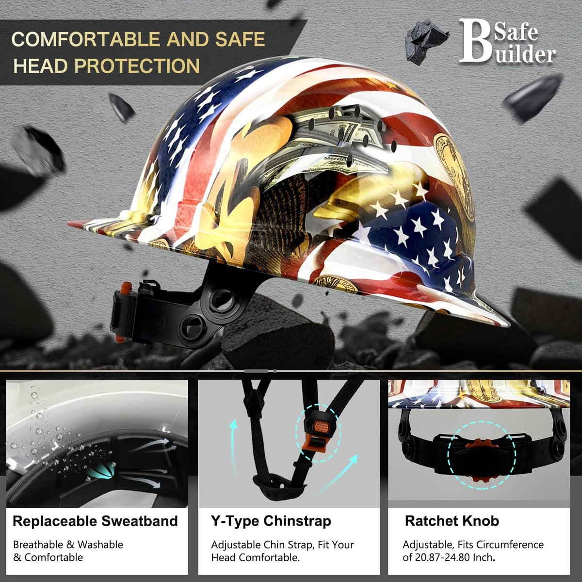 SAFEBUILDER SBD-G1C ANSI/ISEA Z89.1 Type 1 Class C certification for non-conductive protection