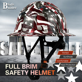 SAFEBUILDER SBD-G1C carbon fiber pattern hard hat with stylish shell.