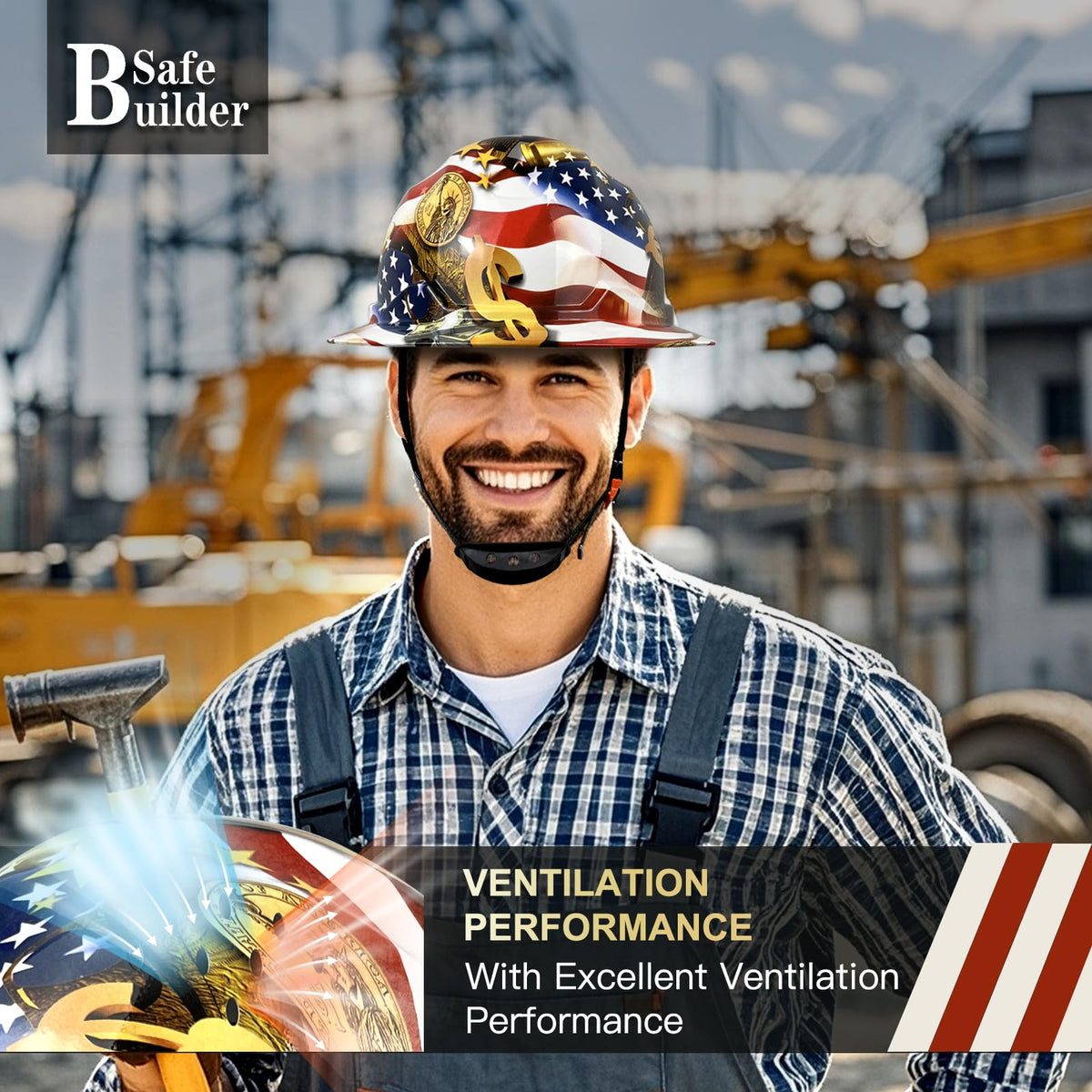 SAFEBUILDER SBD-G1C visor-ready inside shell for added eye protection when needed