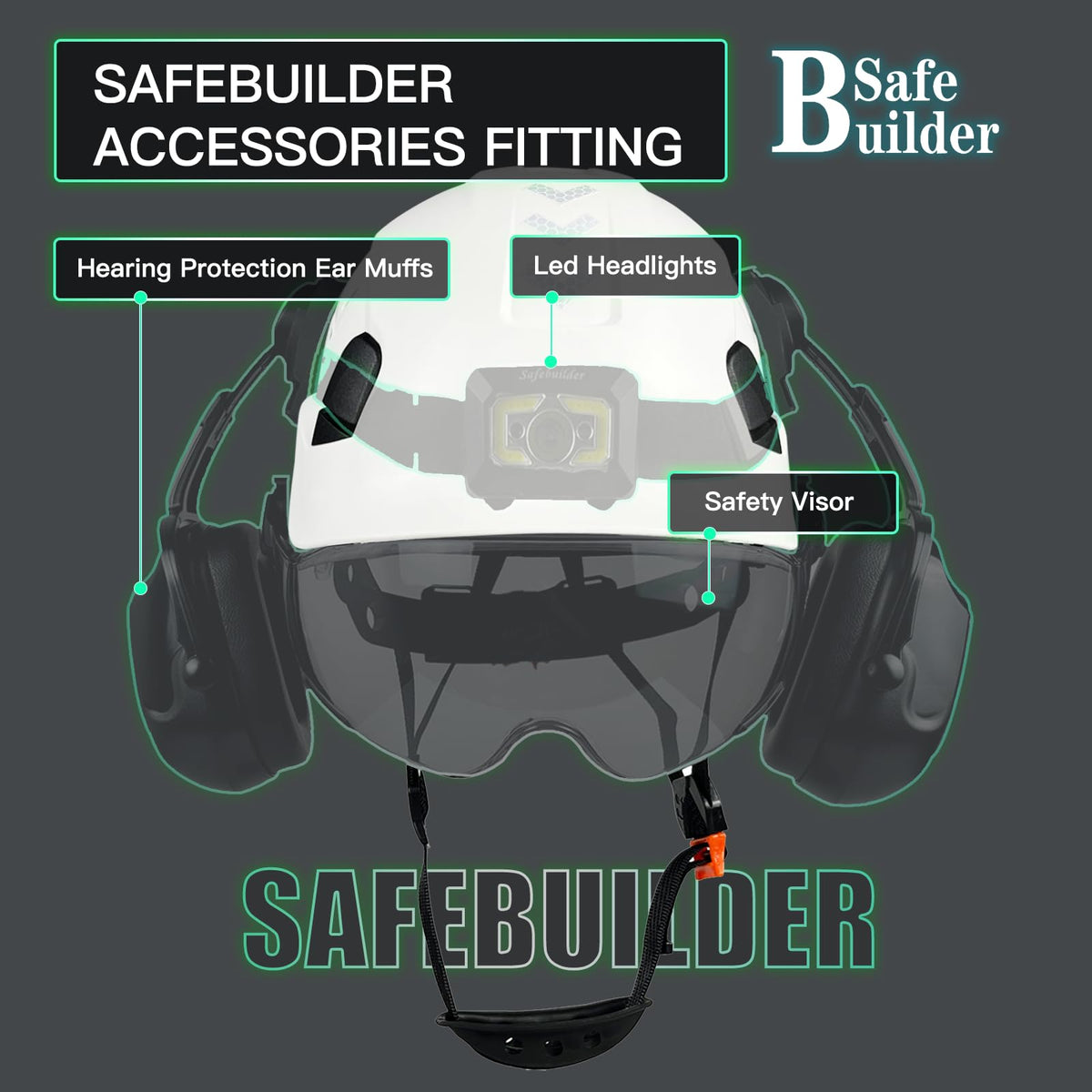 SAFEBUILDER ventilated design helps reduce head sweat in hot, humid environments.