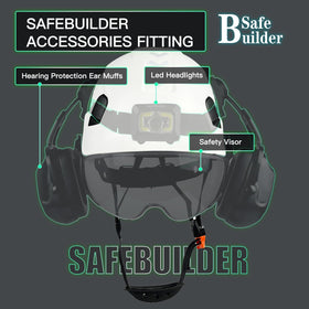SAFEBUILDER ventilated design helps reduce head sweat in hot, humid environments.