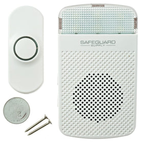 Safeguard Supply ERA-Doorbell weatherproof button with green LED confirms transmission