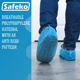 Safeko pack of 100 blue boot covers ready for use