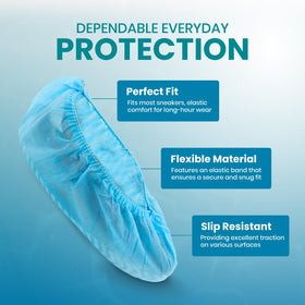 SAFEKO non-toxic, recyclable boot covers support eco-friendly use