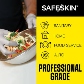 Dental procedures-friendly SAFESKIN nitrile gloves offering precise touch.