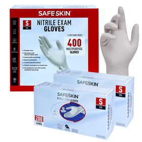 SAFESKIN nitrile gloves with SMARTPULL dispenser for fast, hygienic access.