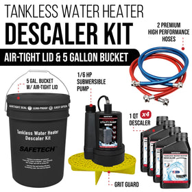 SafeTech eco-friendly descaler dissolves lime scale to restore efficiency