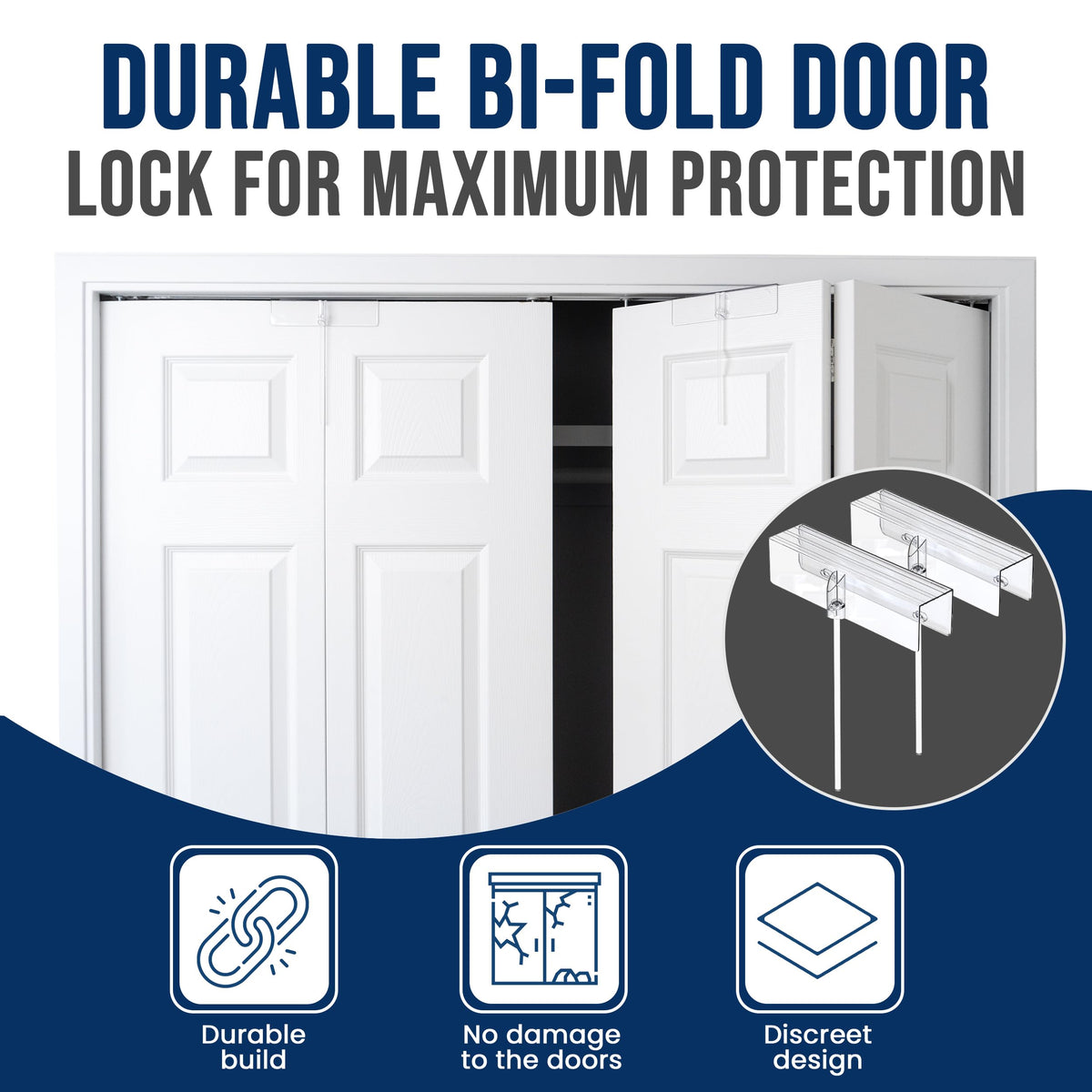 Safety Innovations discreet design remains nearly invisible on doors.