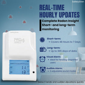 Safety Siren Pro4 backlit display for night visibility.