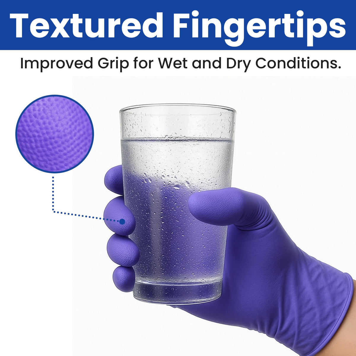 SAFEWAY USA ambidextrous nitrile gloves fit either hand for quick changes