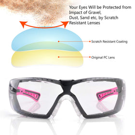 SAFEYEAR HD scratch-resistant lenses offer durable protection in demanding work settings.