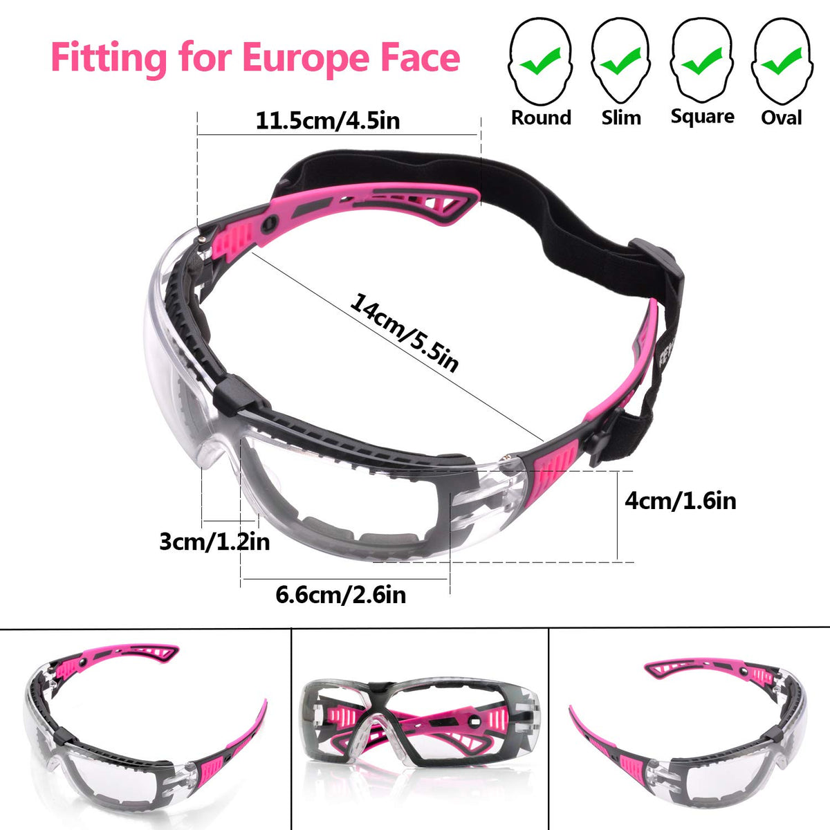 SAFEYEAR soft silicone edge provides comfortable wear for long shifts.