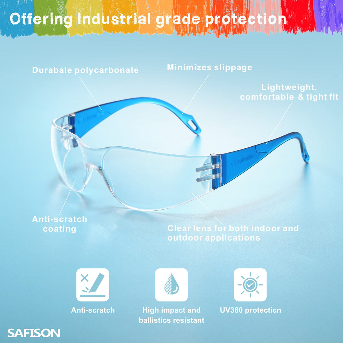 SAFISON lightweight design keeps children comfortable and unrestricted during play and study.