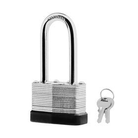 SafiSwords padlocks closeup of hardened shackle showing pry resistance.
