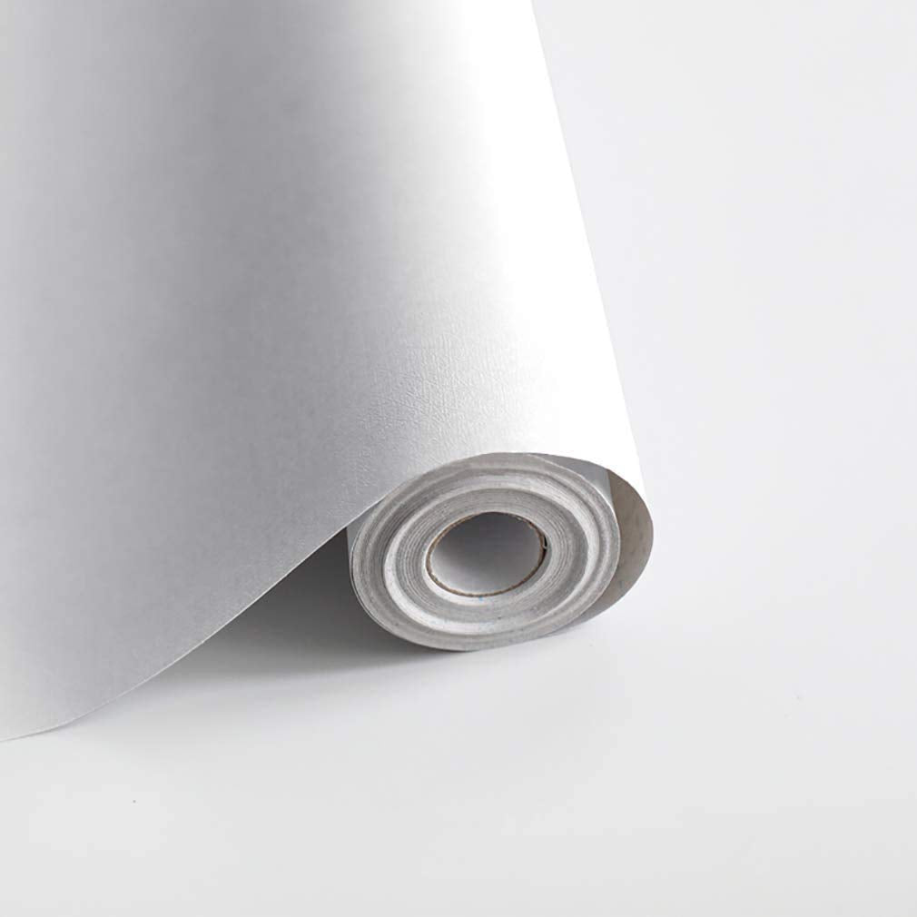 Safiyya white removable wallpaper roll for quick, damage-free wall updates.