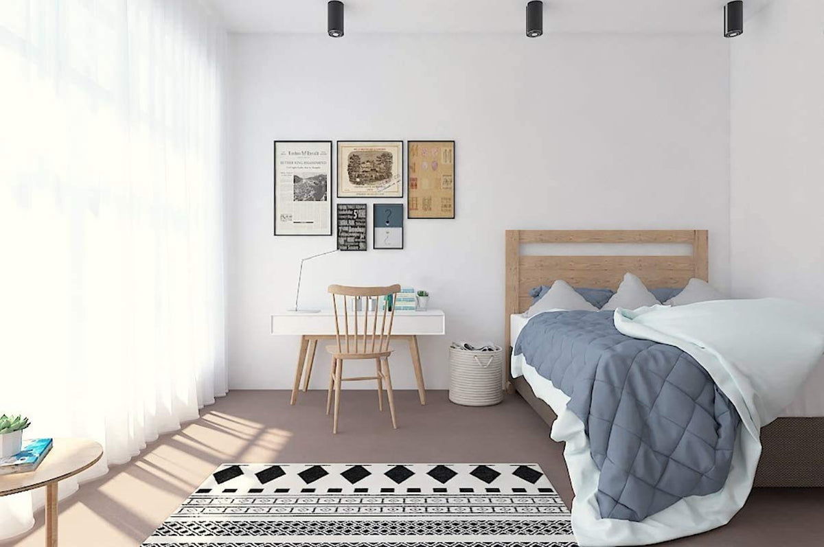 Safiyya white surface decor ideas showcase versatile use on walls, furniture, and shelving.