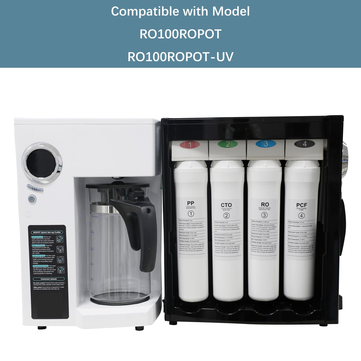 SAFWAT RO membrane and PCF cartridges in one set—polish water and protect the system.