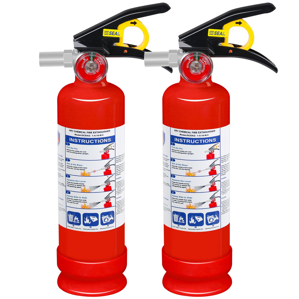 Sagafe ABC dry powder extinguisher mounted for quick access