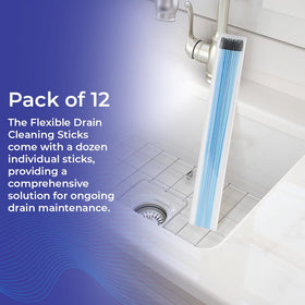 SAGEFINDS drain cleaning stick in shower helps clear standing water