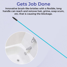 SAGEFINDS long-handle drain stick extends reach to deep blocks