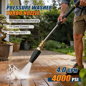 SAGEWOLF nozzle tip green 25deg widens spray for patios and terraces