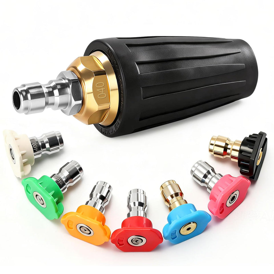 SAGEWOLF turbo nozzle 360deg rotation for broad coverage on decks and driveways