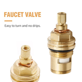 Saihisday pair of shower valve cartridges ideal for bathroom plumbing