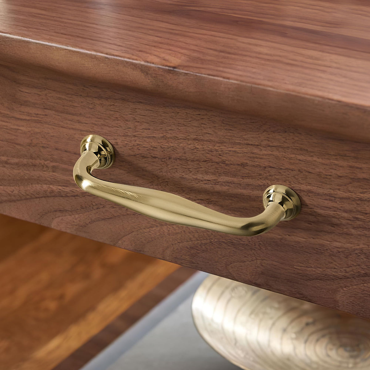 SAILING dresser hardware pull enhances furniture with warm champagne tone