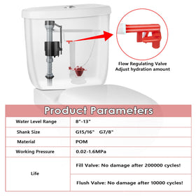 Saillong durable flapper resists chlorine and hard water for long-lasting performance.