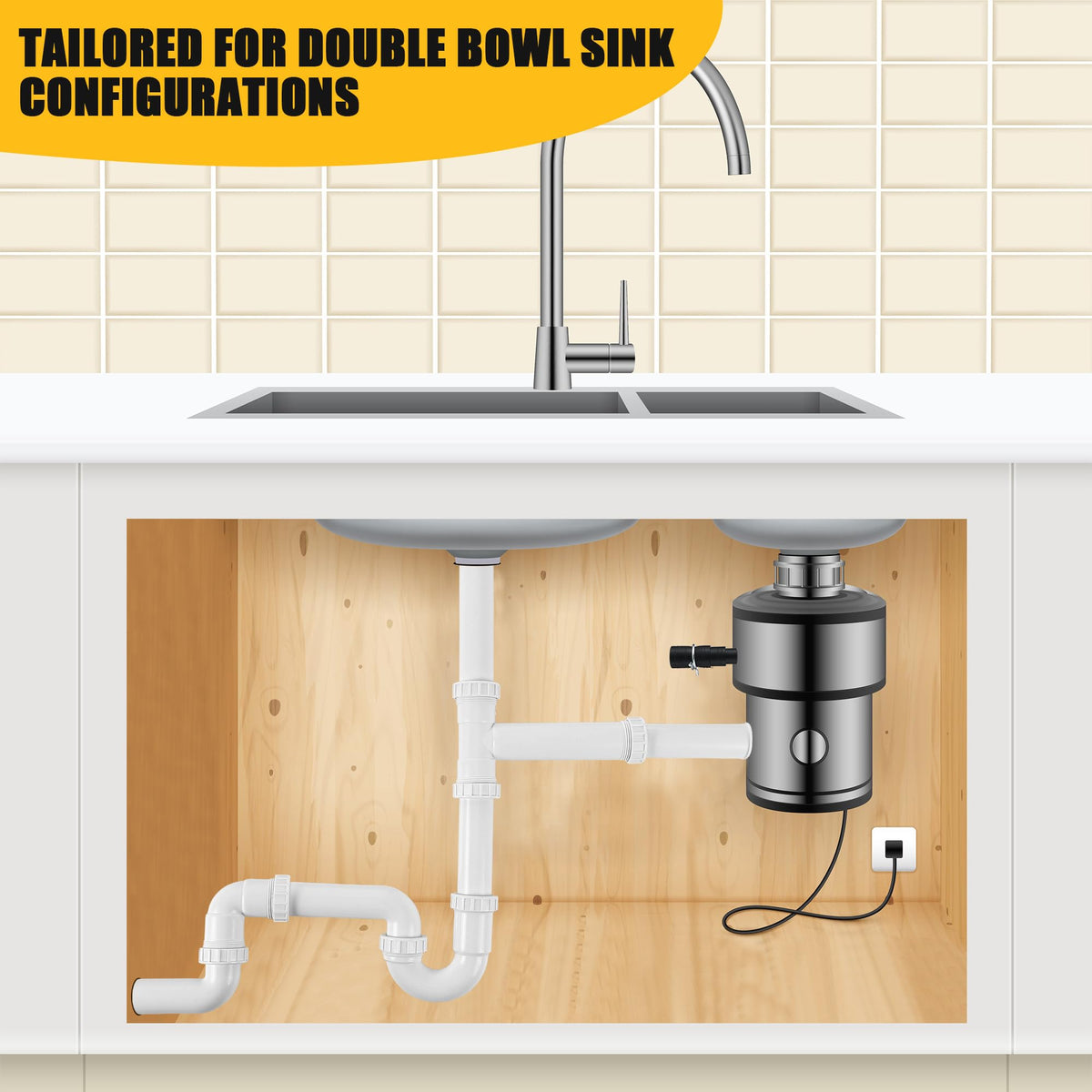 Saillong hose clamps provide extra durability for a firm, leak-proof connection.