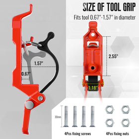 Saillong shovel holder with quick-release setup for fast access to tools