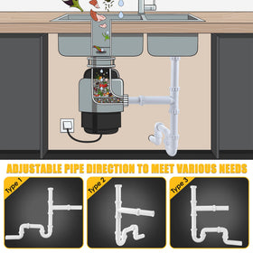 Saillong slip joint end outlet tee image highlighting efficient wastewater merging.