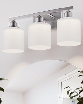 Sailstar 3-light vanity light over mirror for even, soft bathroom illumination